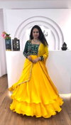 PC 512 Chinon With Embroidery Thread Work Gown Wholesale Clothing Suppliers In India